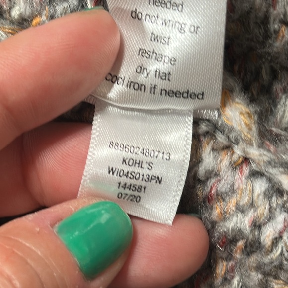 EVRI Open Front Cardigan Sweater in Oatmeal- Size 3X - Picture 12 of 13